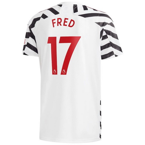 Trikot Manchester United NO.17 Fred Ausweich 2020-21 Weiß Fussballtrikots Günstig